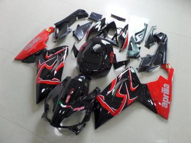 Aprilia RS 125 06-11 Motorrad Verkleidung - Schwarz und Rot