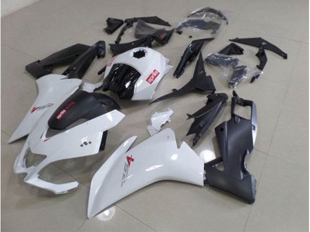 Aprilia RS4 50 125 11-18 Motorrad Verkleidungen - Weiß Schwarz Aprilia RS4 50 125 11-18 Motorrad Verkleidungen - Weiß Schwarz