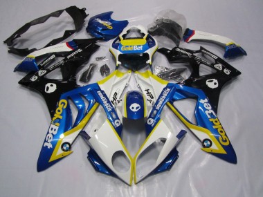 BMW S1000RR 09-14 Motorrad Verkleidung - Blau Weiße GoldBet