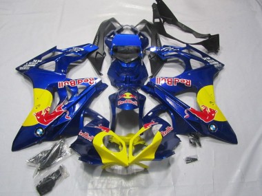 BMW S1000RR 09-14 Motorrad Verkleidungen - Gelb Blau Red Bull