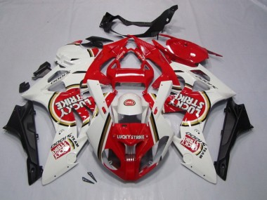 BMW S1000RR 09-14 Motorrad Verkleidungen - Rot Weiß Lucky Strike