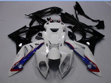 BMW S1000RR 09-14 Motorrad Verkleidungen - Weiß Schwarz Blau