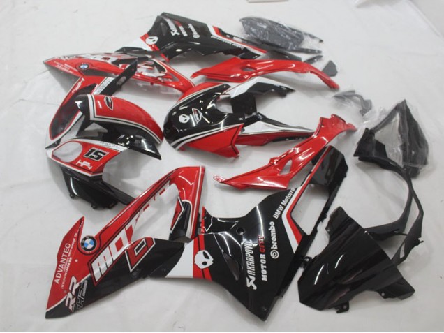 BMW S1000RR 15-18 Motorrad Verkleidungen - Rot Schwarz BMW S1000RR 15-18 Motorrad Verkleidungen - Rot Schwarz
