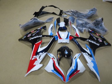 BMW S1000RR 19-21 Motorrad Verkleidungen - Weiß Blau Rot Schwarz