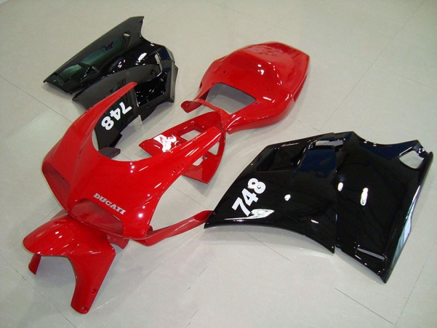 Ducati 748 916 996 996S 93-05 Motorrad Verkleidung - Rot Schwarz Ducati 748 916 996 996S 93-05 Motorrad Verkleidung - Rot Schwarz