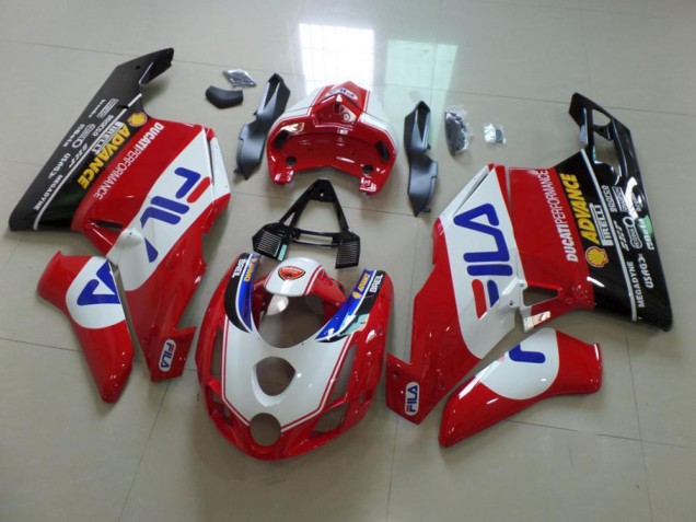 Ducati 749 999 03-04 Motorrad Verkleidungen - Rot Fila Ducati 749 999 03-04 Motorrad Verkleidungen - Rot Fila