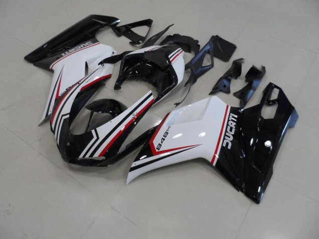 Ducati 848 1098 1198 07-14 Motorrad Verkleidungen - Schwarz Dreifarbig Ducati 848 1098 1198 07-14 Motorrad Verkleidungen - Schwarz Dreifarbig