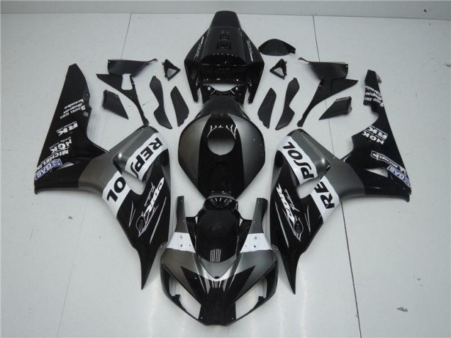 Honda CBR 1000 RR 04-05 Motorrad Verkleidung - Grau Schwarz Repsol Honda CBR 1000 RR 04-05 Motorrad Verkleidung - Grau Schwarz Repsol