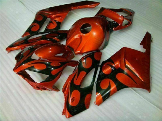 Honda CBR 1000 RR 04-05 Motorrad Verkleidung - Orange Schwarz Honda CBR 1000 RR 04-05 Motorrad Verkleidung - Orange Schwarz