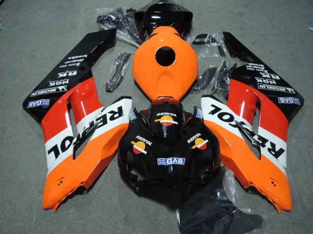 Honda CBR 1000 RR 04-05 Motorrad Verkleidung - Schwarz Orange Repsol Honda CBR 1000 RR 04-05 Motorrad Verkleidung - Schwarz Orange Repsol