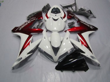 Honda CBR 1000 RR 04-05 Motorrad Verkleidungen & Plastik - Weiß Rot