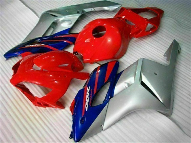 Honda CBR 1000 RR 04-05 Motorrad Verkleidungen - Rot Silber Blau Honda CBR 1000 RR 04-05 Motorrad Verkleidungen - Rot Silber Blau