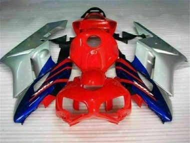 Honda CBR 1000 RR 04-05 Motorrad Verkleidungen - Rot Silber Blau