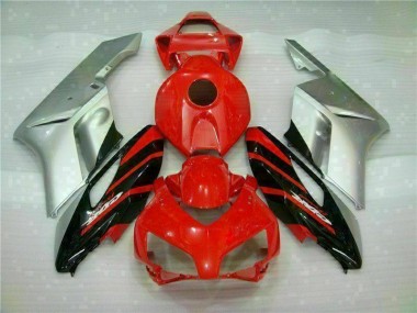 Honda CBR 1000 RR 04-05 Motorrad Verkleidungen - Rot Silber