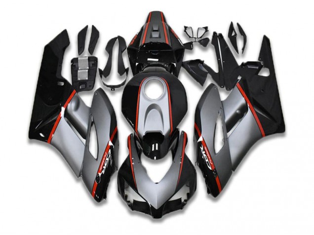 Honda CBR 1000 RR 04-05 Motorrad Verkleidungen - Schwarz Grau Rot Honda CBR 1000 RR 04-05 Motorrad Verkleidungen - Schwarz Grau Rot