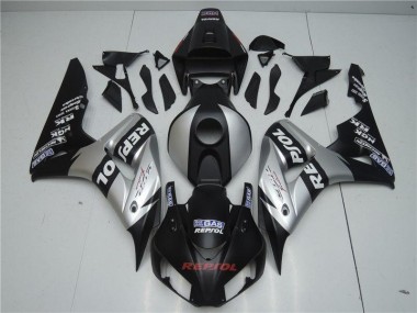 Honda CBR 1000 RR 04-05 Motorrad Verkleidungen - Schwarz Silber Repsol