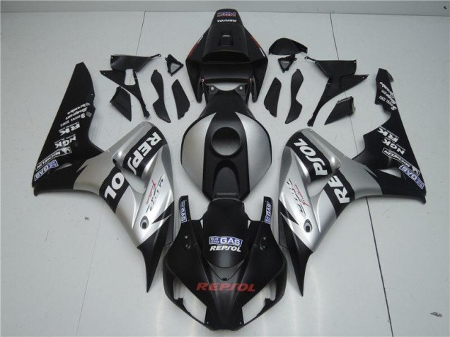 Honda CBR 1000 RR 04-05 Motorrad Verkleidungen - Schwarz Silber Repsol Honda CBR 1000 RR 04-05 Motorrad Verkleidungen - Schwarz Silber Repsol