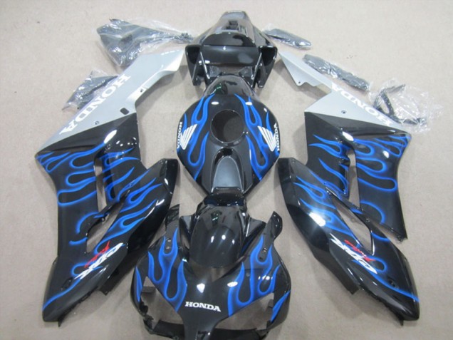 Honda CBR 1000 RR 04-05 Motorrad Verkleidungen - Schwarze Blau Flamme Honda CBR 1000 RR 04-05 Motorrad Verkleidungen - Schwarze Blau Flamme