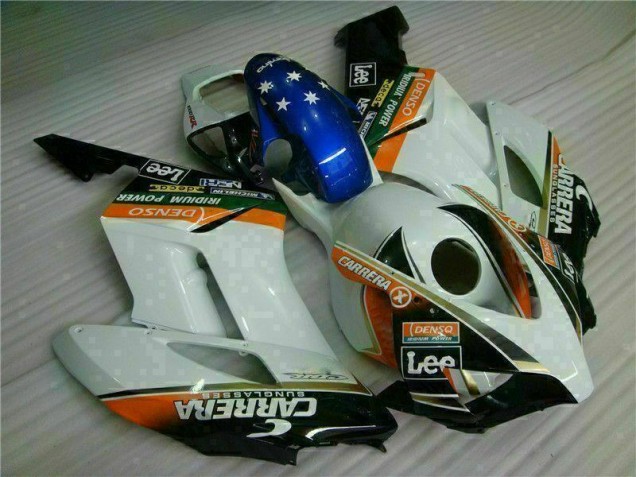 Honda CBR 1000 RR 04-05 Motorrad Verkleidungen - Weiß Blau Honda CBR 1000 RR 04-05 Motorrad Verkleidungen - Weiß Blau
