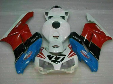 Honda CBR 1000 RR 04-05 Motorrad Verkleidungen - Weiß Rot 77