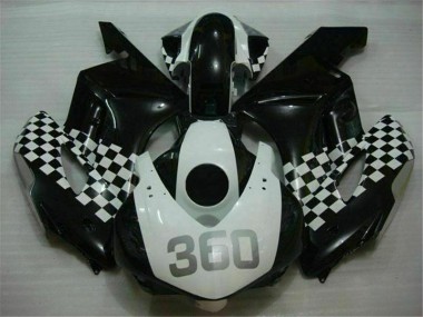 Honda CBR 1000 RR 04-05 Motorrad Verkleidungen - Weiß Schwarz
