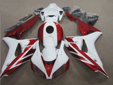 Honda CBR 1000 RR 06-07 Motorrad Verkleidung - Rot Weiß