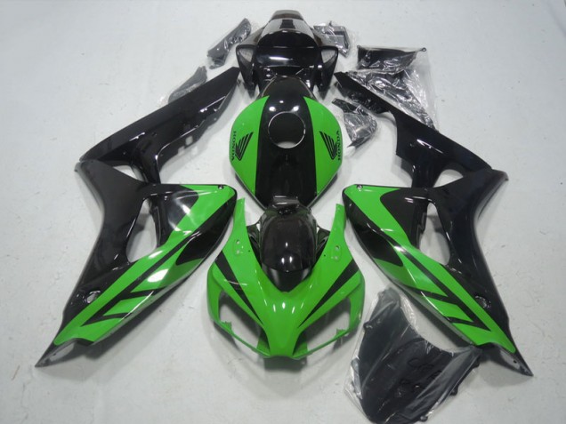 Honda CBR 1000 RR 06-07 Motorrad Verkleidung - Schwarz Grün Honda CBR 1000 RR 06-07 Motorrad Verkleidung - Schwarz Grün