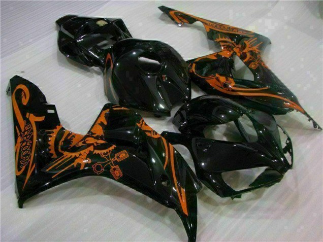 Honda CBR 1000 RR 06-07 Motorrad Verkleidungen - Braun Schwarz Honda CBR 1000 RR 06-07 Motorrad Verkleidungen - Braun Schwarz
