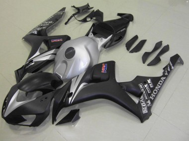Honda CBR 1000 RR 06-07 Motorrad Verkleidungen - Matt Schwarz Silber