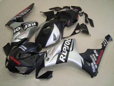Honda CBR 1000 RR 06-07 Motorrad Verkleidungen - Matt Schwarz Silber Repsol