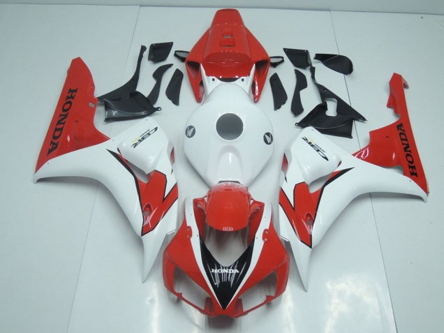 Honda CBR 1000 RR 06-07 Motorrad Verkleidungen - Orange Rot und Weiß Honda CBR 1000 RR 06-07 Motorrad Verkleidungen - Orange Rot und Weiß