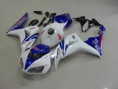Honda CBR 1000 RR 06-07 Motorrad Verkleidungen - Perl Weiß Blau