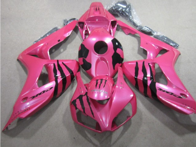 Honda CBR 1000 RR 06-07 Motorrad Verkleidungen - Rosa Schwarz Monster