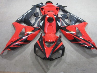 Honda CBR 1000 RR 06-07 Motorrad Verkleidungen - Rot Schwarz Fireblade