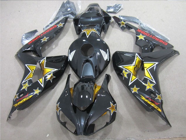 Honda CBR 1000 RR 06-07 Motorrad Verkleidungen - Schwarz Gelb ENERGY DRINK Honda CBR 1000 RR 06-07 Motorrad Verkleidungen - Schwarz Gelb ENERGY DRINK