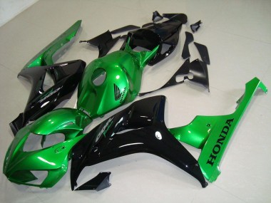 Honda CBR 1000 RR 06-07 Motorrad Verkleidungen - Schwarz Grün