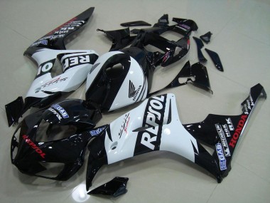 Honda CBR 1000 RR 06-07 Motorrad Verkleidungen - Schwarz Weiß Repsol