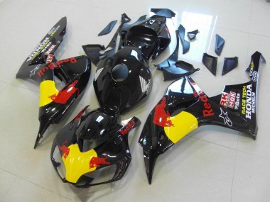 Honda CBR 1000 RR 06-07 Motorrad Verkleidungen - Schwarzer Rot Bull