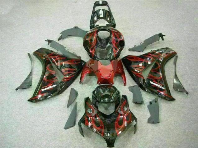 Honda CBR 1000 RR 08-11 Motorrad Verkleidung - Rot Flamme Honda CBR 1000 RR 08-11 Motorrad Verkleidung - Rot Flamme