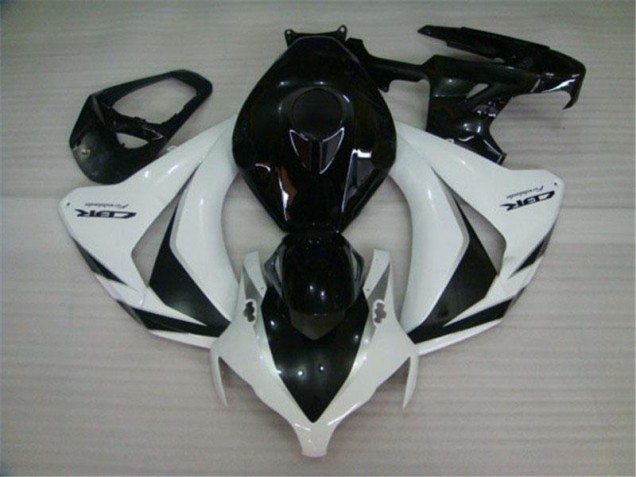 Honda CBR 1000 RR 08-11 Motorrad Verkleidung - Schwarz Weiß Honda CBR 1000 RR 08-11 Motorrad Verkleidung - Schwarz Weiß