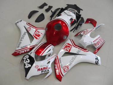 Honda CBR 1000 RR 08-11 Motorrad Verkleidung - Weiß Rot HARC Pro PIAA 634