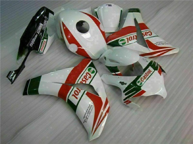 Honda CBR 1000 RR 08-11 Motorrad Verkleidung - Weiß Rot Honda CBR 1000 RR 08-11 Motorrad Verkleidung - Weiß Rot