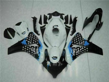 Honda CBR 1000 RR 08-11 Motorrad Verkleidung - Weiß Schwarz