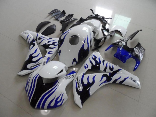 Honda CBR 1000 RR 08-11 Motorrad Verkleidungen - Blau schwarze Flamme Rennen Honda CBR 1000 RR 08-11 Motorrad Verkleidungen - Blau schwarze Flamme Rennen