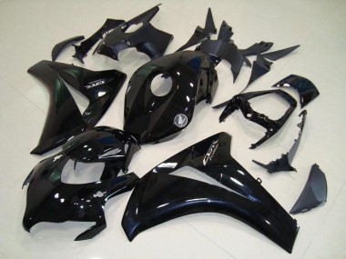Honda CBR 1000 RR 08-11 Motorrad Verkleidungen - Glänzend Schwarz Chrom Aufkleber
