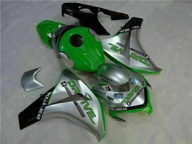 Honda CBR 1000 RR 08-11 Motorrad Verkleidungen - Grün Silber Honda CBR 1000 RR 08-11 Motorrad Verkleidungen - Grün Silber