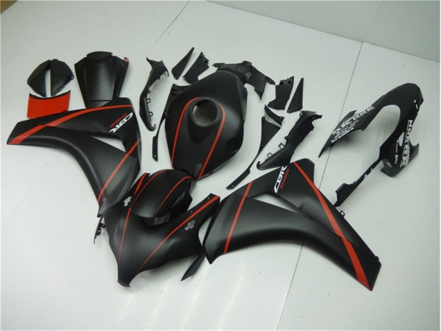 Honda CBR 1000 RR 08-11 Motorrad Verkleidungen - Matt Schwarz Rot Honda CBR 1000 RR 08-11 Motorrad Verkleidungen - Matt Schwarz Rot