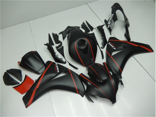 Honda CBR 1000 RR 08-11 Motorrad Verkleidungen - Matt Schwarz Rot Honda CBR 1000 RR 08-11 Motorrad Verkleidungen - Matt Schwarz Rot
