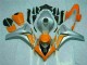 Honda CBR 1000 RR 08-11 Motorrad Verkleidungen - Orange Silber Honda CBR 1000 RR 08-11 Motorrad Verkleidungen - Orange Silber