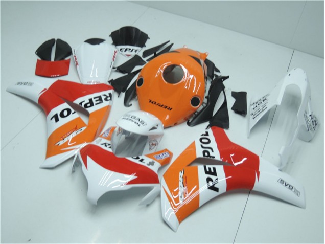 Honda CBR 1000 RR 08-11 Motorrad Verkleidungen - Orange Weiß Rot Repsol Honda CBR 1000 RR 08-11 Motorrad Verkleidungen - Orange Weiß Rot Repsol